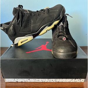 Air Jordan 6 Retro Low Black/metallic silver-white Size: 11.5 Men’s